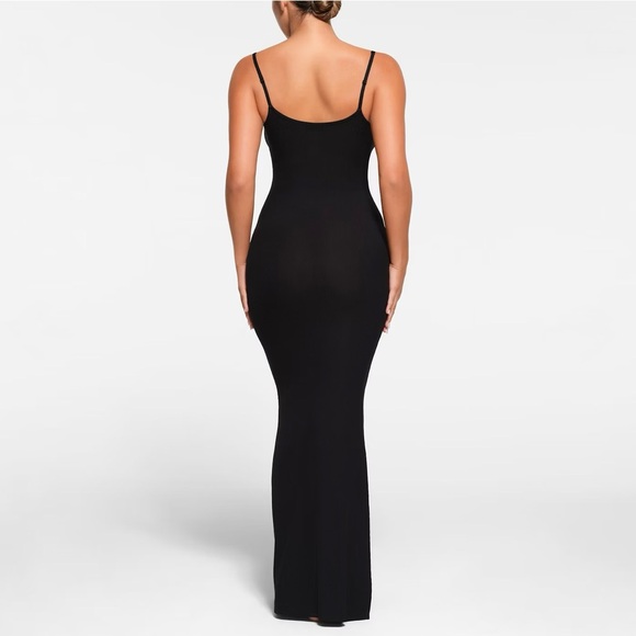Skims Black Soft Lounge Maxi Dress - Picture 2 of 7